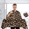ALAZA Cheeteh Leopard Print Animal Waterproof Barber Cape for Men Women Beard Shaving Bib Apron Professional Hair Cutting Cloth, 65 x 55 inch