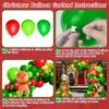 Ynybusi 152 Pcs Christmas Party Decorations Balloon Garland Arch Kit, Indoor Outdoor Decor for Christmas Birthday Party Decorations,Party Supplies|Party Banner|Party Kit (Christmas)