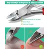 Podiatrist Toenail Clippers, Professional Thick Toenail Clippers for Thick & Ingrown Nails, Wide Jaw Opening Nail Clippers Set Toenail Clippers for Ingrown Manicure, Pedicure, Men, Women, Seniors