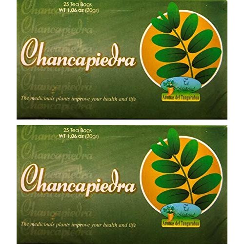Chancapiedra Té. 25 Tea Bags. Stone Breaker Tea. 2-PACK (50 Tea bags Total) (Chanca Piedra) (50 Bolsas)