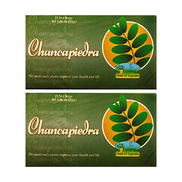Chancapiedra Té. 25 Tea Bags. Stone Breaker Tea. 2-PACK (50 Tea bags Total) (Chanca Piedra) (50 Bolsas)