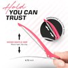 Fagaci Firm Grip Hair Clips with Silicone Band - Duckbill Sectioning and Styling Clips, Durable Alligator Clips for Women's Hair, Long Duck Billed Salon Clips