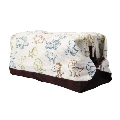 Animals 3 Printed Canvas Makeup Cosmetic Pouch Pen Pouch WAS_06