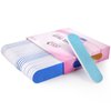 25pcs - PANA Mini Double-Sided Emery Nail File for Manicure, Pedicure, Natural, and Acrylic Nails - Blue/Light Blue (Grit 100/180)