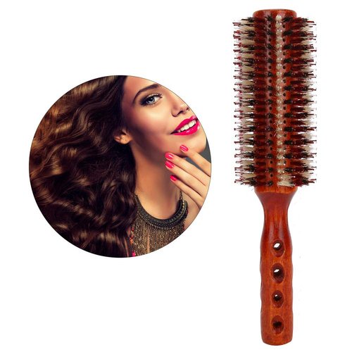 Hair Brush Round Hair Styling Comb Curly Hair Rollers Brush for Blow Drying, Hairdressing Curlers Hair Rollers Comb Brush Curling Rods Barrel Hair Brush for Salon Home