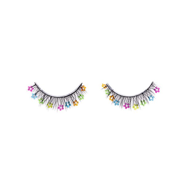 PaintLab Synthetic Lashes, False Eyelashes Natural Look, Lightweight Reusable Lash Extension Strip For Kids, Teens and Women, 1 Pair, Multi-Flower Lashes