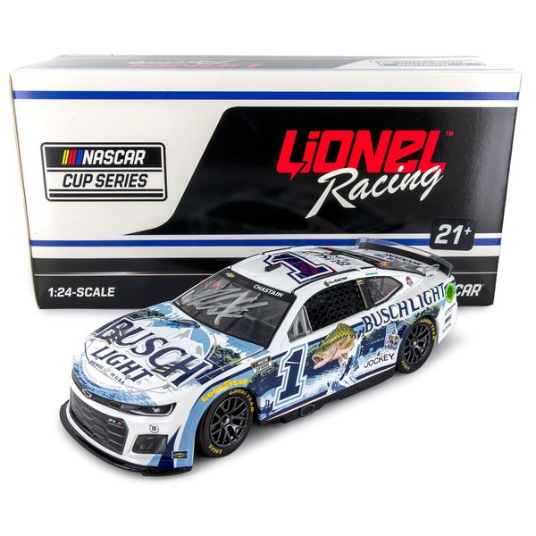 Lionel Racing Ross Chastain Autographed 2024 BL Fishing Hand Signed Diecast Car 1:24 Scale