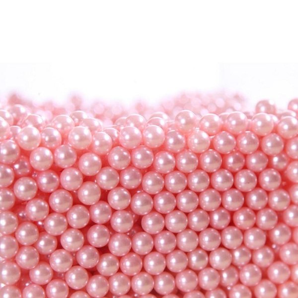 AIYoo Makeup Beads for Brushes, Art Faux Pearls, 1500 Piece Round Pink Pearl Beads to Hold Makeup Brush, Lipstick, Mascara, Eyeliner, 8mm