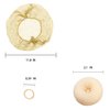 Small Hair Bun Maker for Kids, 6 PCS Chignon Hair Donut Sock Bun Form for Girls, Mini Hair Doughnut Shaper for Short and Thin Hair (5 Piece Invisible Hair Nets,10pcs Elastic band) Beige