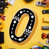 Racing Car Light up Numbers Checkered Birthday Decorations Happy Birthday Light up Sign Racetrack Inspired Decor Cars Theme Birthday Party Decorations Racing Party Supplies (Number 0)