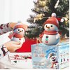 Christmas Crafts Snowman for Kids 12 Pack Build a Snowman Craft Kit Modeling Clay Snowman Playdough DIY Making Toys Favors for Kids
