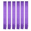 I-MART Blank Satin Sash, Princess, Beauty Queen, Homecoming, Winner, Mayor, Make Your Own Pins, Party Plain Pageant Sashes (Pack of 6, Purple)