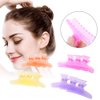 12Pcs Professional Salon Hair Claw, Butterfly Holding Hair Clip, Non-slip Butterfly Hair Clamps Chic Styling Claw Hair Clamps Salon Hair Color Perm Section Hairdressing Tool(Clear)