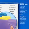 Avery 5029 Glossy Clear File Folder Labels, 1/3 Cut, 2/3 x 3-7/16, 450/Pack