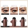 CBKSUHBADE Eyebrow Stamp Stencil Kit - Eye Brow Stamping Kit, One Step Brow Trio Stamp Kit, Eyebrow Powder with 10 Reusable Eyebrow Stencils Kit (Brown)