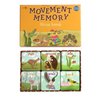 Movement Memory Game for Toddlers 2-4 Years – Educational Matching Game w/ African Animals - Memory Card Game with 28 Sets - Memorize and Match - Exercise & Improve Memory, Focus & concentration