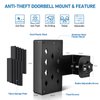 Anti-Theft Video Doorbell Mount, No-Drill Ring Doorbell Holder, Camera Doorbell Door Mount Not Block Sensor, Adjustable Blink Video Doorbell Bracket for Home/Apartment Door