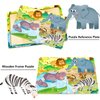 Puzzles for Kids Ages 3-5, 24 Piece Colorful Wooden Puzzles for Toddler Children Learning Educational Puzzles Toys for Boys and Girls (6 Puzzles)
