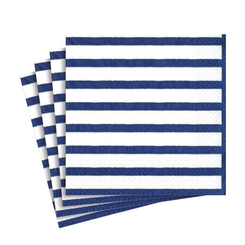 Entertaining with Caspari 20-Pack Bretagne Luncheon Napkins, Blue