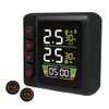 OBEST Motorcycle TPMS Tire Pressure Monitoring System,Motorbike Tyre Temperature Alarm with 2 External Sensors,LCD & Time Display