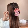Orchid Hair Clip Butterfly Orchid Hair Claw Clip for Women - Hawaiian Flower Hair Clips Orchid Hair Clips For Women - Womens Floral Hair Claw Clips - Stylish Floral Hair Accessories (Pink)