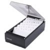 Universal : High-Capacity Business Card File, Metal/Plastic, Black/Smoke, 4 1/4x8 1/4x2 1/2 -:- Sold as 2 Packs of - 1 - / - Total of 2 Each