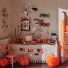 Meri Meri Felt Halloween Garland (Pack of 1), 8' Strand with Excess Cord, Reusable Halloween Garland Party Decorations