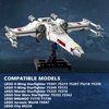Stand for Lego Mando N-1 Fighter 75325 75316 Building Kit, Display Stand for Lego X-Wing Starfighter 75301 75297 OBI-Wan Kenobi’s Jedi Starfighter 75333 Building Toy Set for Kids (52 Pieces)