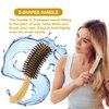 VESS Natural Luster 100% Boar Bristle Hair Brush S Type Brushing Brush NL-1400 Made in Japan