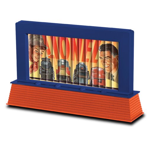 Lionel Electric O Gauge Model Train Accessories, Plug-Expand-Play Art Operating Billboard
