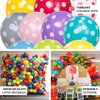 Efavormart 25 Pack | 12" Black and White Fun Polka Dot Latex Party Balloons