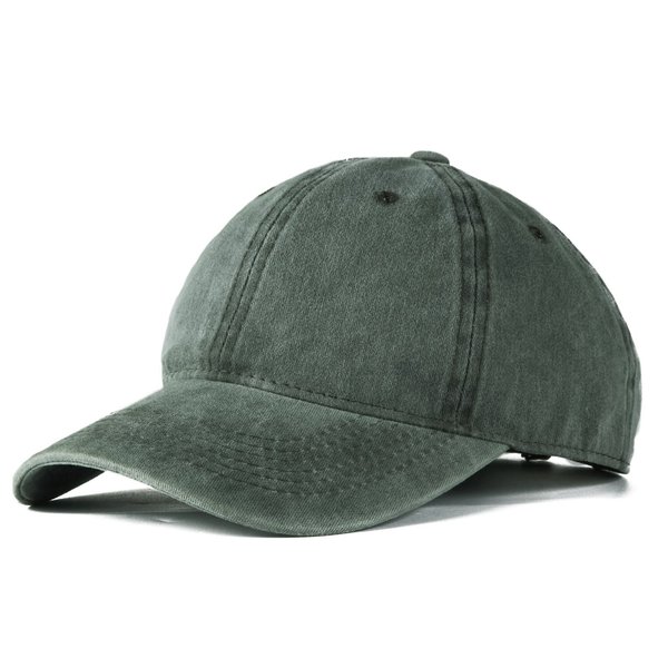 Edoneery Men Women Baseball Cap-Low Profile Adjustable Washed Cotton Golf Dad Hat Army Green