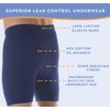 Wearever Men’s Incontinence Boxer Briefs for Bladder Control with Regular Absorbency - Reusable & Washable Leak Proof Underwear for Men (Pack of 3) (Navy) (L) (Waist 38-40)
