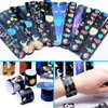 Omlisca Outer Space Slap Bracelets 40 Packs Space Party Favors Goodie Bag Gifts Starry Night Galaxy Snap Bracelet Planet Carnival Class Prizes Space Theme Birthday Party Supplies