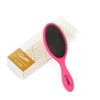 Detangling Brush - Detangler Hairbrush with Natural Ball-Tipped Round Bristles | Detangles Long, Short, Wavy, Knotty, Tangled, Curly, or Fine Hair | Ideal for Men, Women, Girls, Kids (Pink)