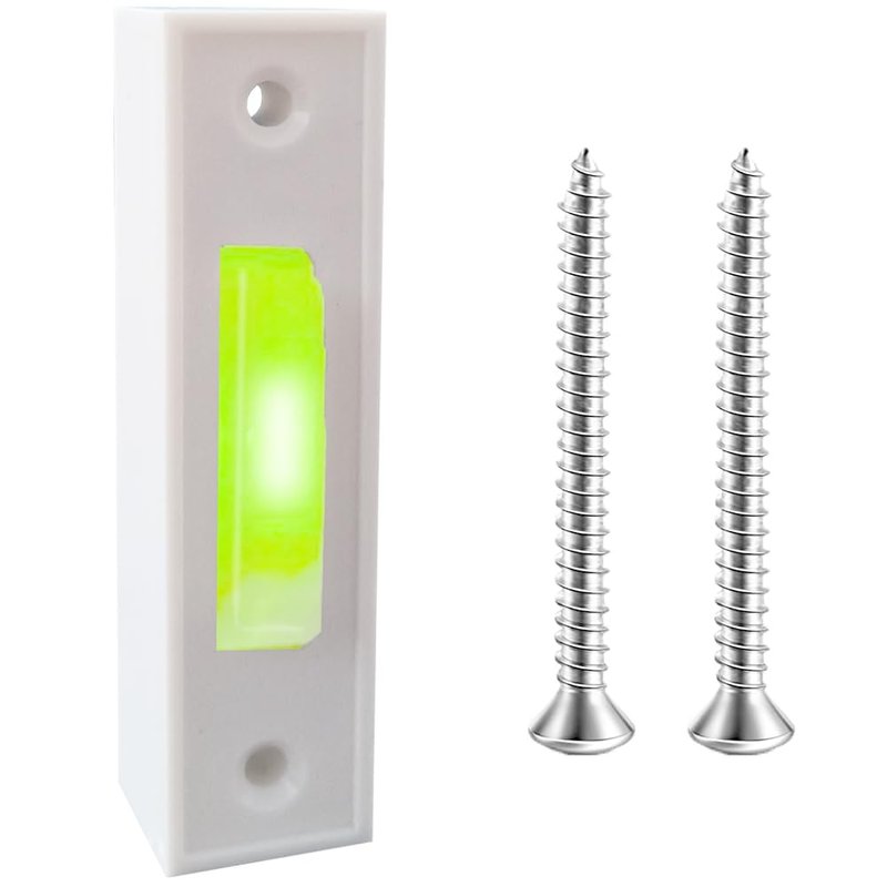 LED Lighted Doorbell Button Wired, Door Bell Ringer Push Buttons ...