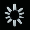 French Acrylic False Nail Tips, 500PCS Fake Nail Shape Artificial False Nails Tips 10 Sizes with Case for Nail Art Salons (Natural)