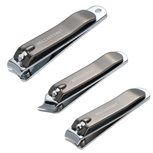Hgliagtsmat Nail Clipper Set,Premium Stainless Steel Fingernail and Toenail Clipper Cutters Sharp Effortless Nail Clippers Set for Men & Women