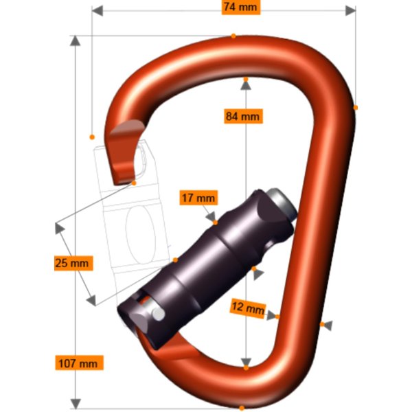 Rock Exotica Pirate Auto-Lock Carabiner