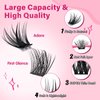 Lash Clusters,168 Pcs Eyelash Clusters 8-16 Mixed Cluster Eyelash Extensions 2 Styles Mixed Lash Extension Super Thin Band And Reusable Soft & Comfortable (Adore+First Glance,D-8-16mix)