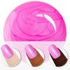 YTD Likomey Gel Nail Polish,15ml Pearlescent Pink Glitter Soak Off UV Nail Gel Varnish,Shimmer Shiny Sparkly Salon Home DIY Manicure