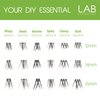 LAB Extensions DIY False Eyelashes - Wispy Style, Cluster Lashes in 3 Lengths for Salon-Quality Finished Look, Invisible Band, Soft & Sleek, Easy to Customize, Reusable, Cruelty Free
