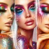 32 Colours Glitter Eyeshadow Palette, Make-Up Palette, Face and Body Glitter, glitter tattoos, festival accessories, Glitter Artistry Palette, Eye Shadow pallets for Women Girls Kids