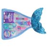 Townley Girl Mermaid Vibes Makeup Set with 8 Pieces, Including Lip Gloss, Nail Polish, Body Shimmer and More in Mermaid Bag, Ages 3+ for Parties, Sleepovers and Makeovers