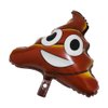 Deermon Funny Brown Poop Shaped Balloons, 6 Pack Prank Joke Emoticon Poo Aluminum Foil Balloon For Boy Joke Theme Party Halloween Birthday April Fools Day Retirement Party Decoration Supplies