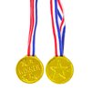 Honbay 24PCS Gold Plastic Winner Award Medals for Parties, Games, Sports, Dress Up and More