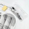 BlingKingdom Drawing Compass Set with Lead Refills and Eraser Maths Protractor Set Metal Math Geometry Kit Stainless Steel Scribing Tool for Architects Engineers Secondary School Students Teacher