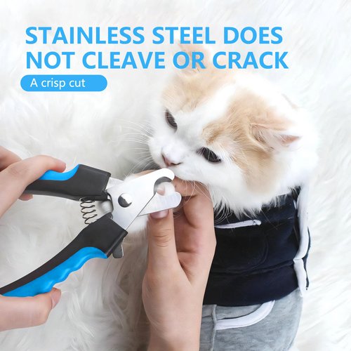 Small Dog Nail Clippers, Cat Nail Clippers, Suitable for Rabbits, Birds, Etc. (Blue)