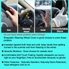 Fluffy Wool Sheepskin Fuzzy Black Car Steering Wheel Cover for Universal Auto Steering Wheel 14 1/2-15 1/2inch, Anti-Slip, Soft Plush, Comforting and Luxurious, Soft Texture (Black)