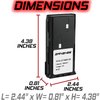 Replacement Kenwood KNB-15A Two Way Radio Battery